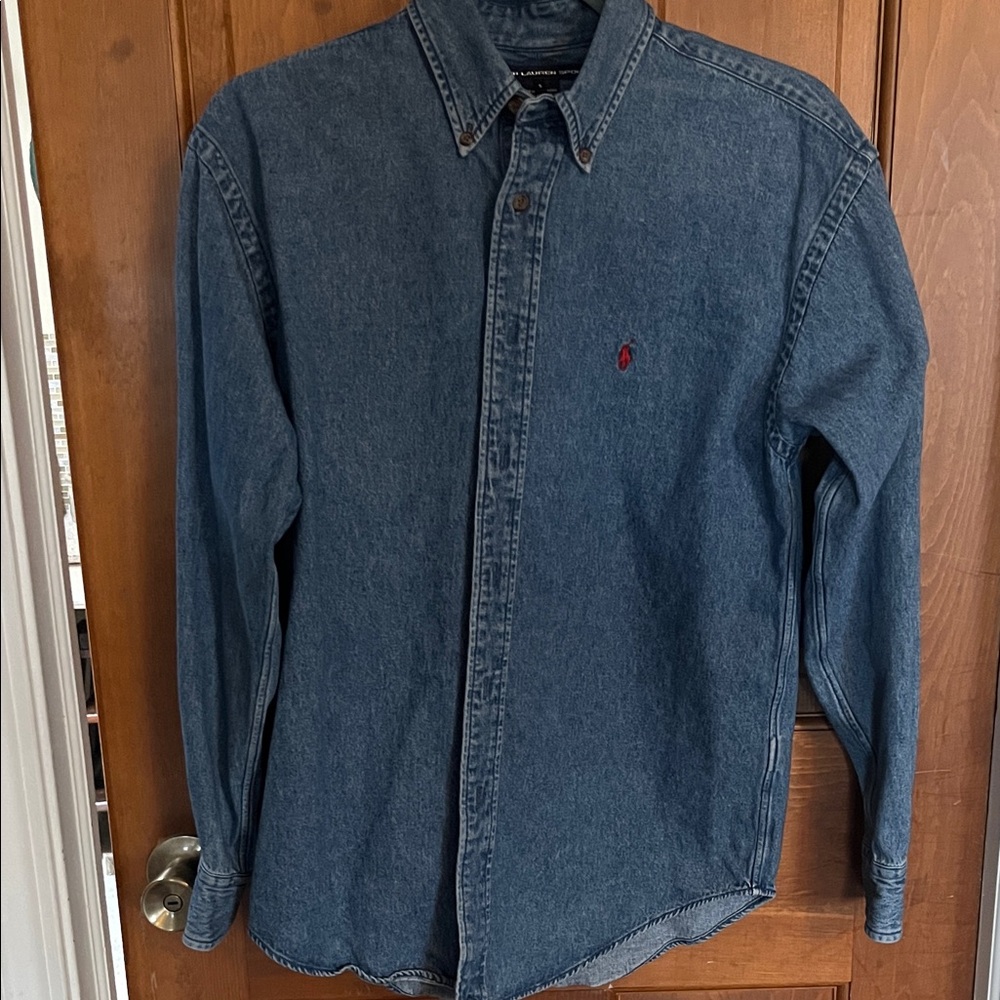 Ralph Lauren Dark Blue Casual Button Down Shirt